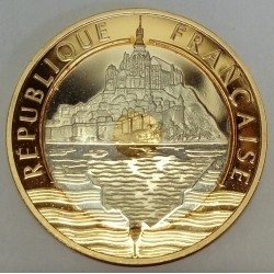 FRANCE - 20 FRANCS 1992 TYPE MONT SAINT MICHEL - GOLD AND SILVER