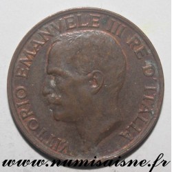 ITALY - KM 60 - 10 CENTESIMI 1921- VICTOR EMMANUEL III - Offset at 1h