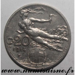 ITALY - KM 44 - 20 CENTESIMI 1914