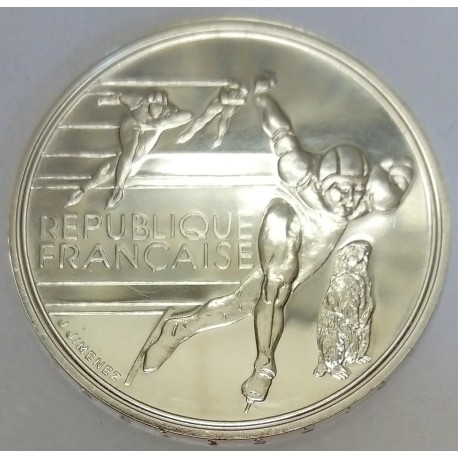 FRANCE - KM 980 - 100 FRANCS 1990 - TESTING - 16TH WINTER OLYMPIC GAMES - SPEED SKATING - ALBERTVILLE