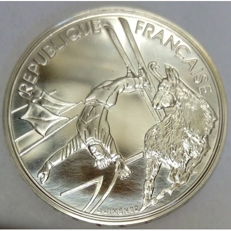 FRANCE - KM 983 - 100 FRANCS 1990 - TESTING - 17TH WINTER OLYMPIC GAMES - ACROBATIC  SKI - ALBERTVILLE