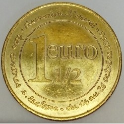 FRANCE - EURO TEMPORAIRE - 1 1/2 EURO 1996 - MAGASIN LECLERC