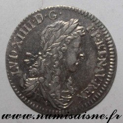 FRANKREICH - Gad 115 - LOUIS XIV - 1/12 ECU MIT JUNGEM BUST 1662 & - Aix - Vogel