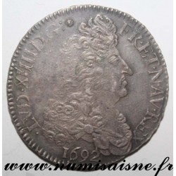 Gad 216 - LOUIS XIV - ÉCU AUX 8 L 1692 K - Bordeaux - FLAN RÉFORMÉ