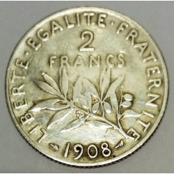 FRANCE - KM 845 - 2 FRANCS 1908 TYP SEMEUSE