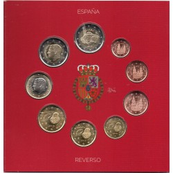 SPAIN - COFFRET EURO BRILLANT UNIVERSEL 2015 - 9 PIECES (5.88 euros)