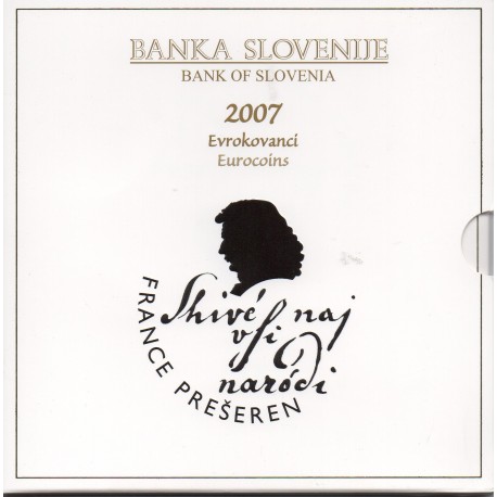 SLOVENIA - COIN SET BU 2007 - 8 COINS - USED