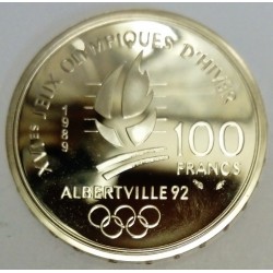 FRANCE - KM 994 - 100 FRANCS 1989 - TESTING - 17TH WINTER OLYMPIC GAMES - ARTISTIC SKATING - ALBERTVILLE