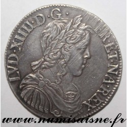 FRANCE - Gad 169 - LOUIS XIV - 1/2 ECU WITH LONG HAIR 1651 H - La Rochelle