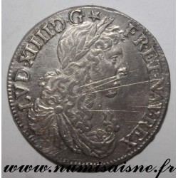FRANCE - Gad 173 - LOUIS XIV - 1/2 ECU WITH YOUNG BUST 1663 - 9 - Rennes