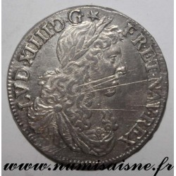 Gad 173 - LOUIS XIV - 1/2 ECU AU BUSTE JUVÉNILE 1663 - 9 - Rennes