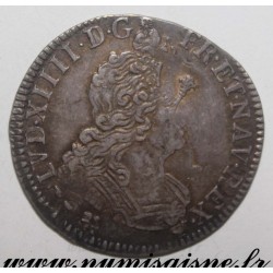 Gad 161 - LOUIS XIV - 1/4 ÉCU AUX 8 L 1704 - 9 - Rennes - FLAN RÉFORMÉ