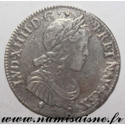 FRANCE - Gad 140 - LOUIS XIV - 1/4 ECU WITH LONG HAIR 1649 M - Toulouse