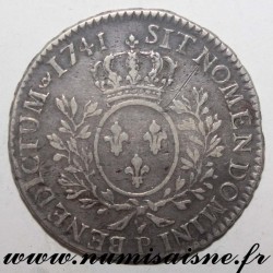 FRANCE - Gad 314 - LOUIS XV - 1/2  ECU WITH HEADBAND 1741 P - Dijon - Rare