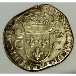 Dup 1077 - CHARLES IX - TESTON - 1573 T - NANTES -  8TH TYPE