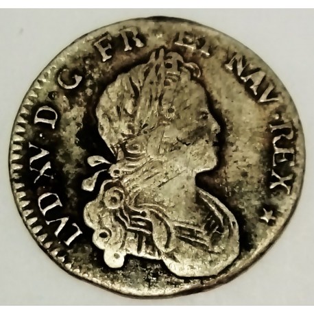 FRANCE -  LOUIS XV - 1715-1774 - 1/6 ÉCU DE FRANCE NAVARRE - 1720 N - NANTES