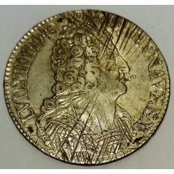 FRANKREICH - Gad 229 - LOUIS XIV - 1643-1715 - ECU MIT 3 KRONEN 1712 T - NANTES