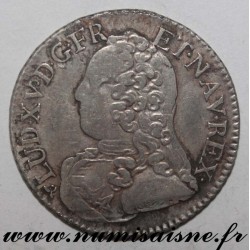 FRANCE - Gad 298 - LOUIS XV - 1/5 ECU WITH OLIVE BRANCHES - 1728 B - Rouen
