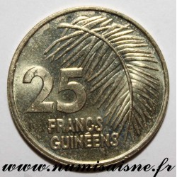 GUINÉE - KM 60 - 25 FRANCS 1987