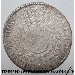 FRANCE - Gad 321a - LOUIS XV - ECU VON BEARN WITH OLIVE BRANCHES 1735 - Pau