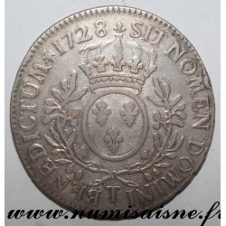 FRANCE - Gad 321 - LOUIS XV - ECU WITH OLIVE BRANCHES - 1728 T - Nantes