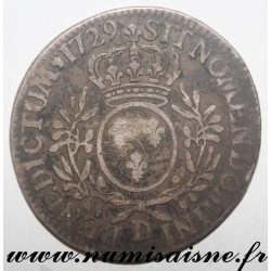 FRANCE - Gad 321 - LOUIS XV - ECU WITH OLIVE BRANCHES 1729 D - Lyon