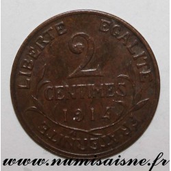 GADOURY 107 - 2 CENTIMES 1914 - TYPE DUPUIS - KM 841