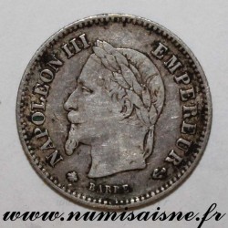 GADOURY 309 - 20 CENTIMES 1867 A - Paris - TYPE NAPOLÉON III - KM 808