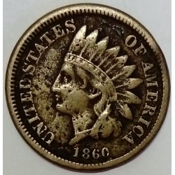 UNITED STATES - KM 90 - 1 CENT 1860 - INDIAN HEAD