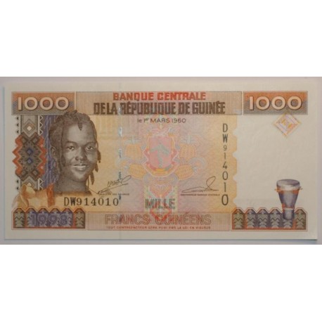 GUINEE - PICK 37 - 1000 FRANCS - 1998 - NEUF GUINEE - PICK 37 - 1000 FRANCS - 1998 - NEUF