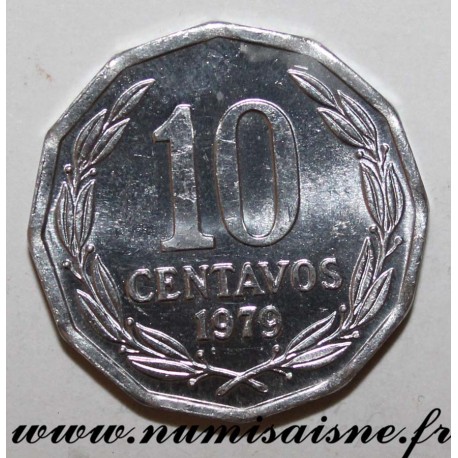 CHILE - KM 205a - 10 CENTAVOS 1979