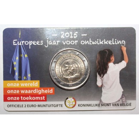 BELGIUM - 2 EURO 2015 - EUROPEAN YEAR OF DEVELOPMENT