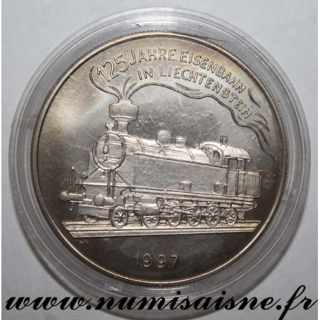 LIECHTENSTEIN - X 35 - 5 EURO 1997 - 125 ans du chemin de fer