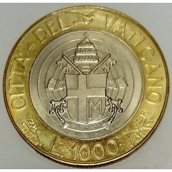 VATICAN -  KM 299 - 1,000 LIRA 1998 - JOHN PAUL II