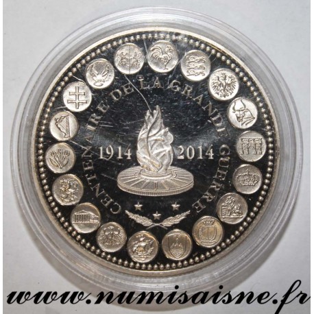 FRANCE - MEDAL - 100 YEARS OF 1st WORLD WAR 1914 - 2014