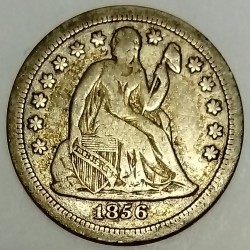 VEREINIGTE STAATEN - KM A63.2 - 1 DIME 1856 - SEATED LIBERTY
