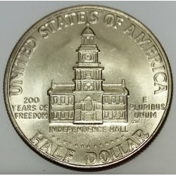 UNITED STATES - KM 205 - 1/2 DOLLAR 1976 - KENNEDY - 200 YEARS OF INDEPENDENCE 1776-1976