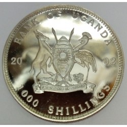 UGANDA - KM 101 - 1,000 SHILLING 2002 - GORILLA