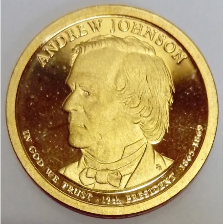 UNITED STATES - KM 499 - 1 DOLLAR 2011 - ANDREW JOHNSON - 17TH PRESIDENT 1865-1869