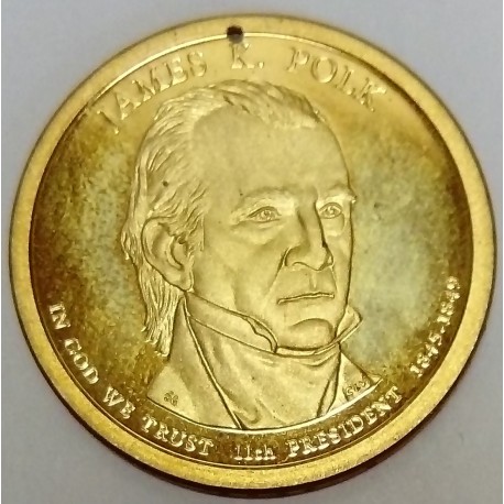 UNITED STATES - KM 452 - 1 DOLLAR 2009 - JAMES K.POLK - 11TH PRESIDENT 1845-1849