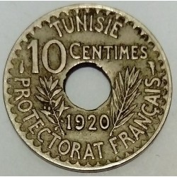 TUNESIEN - KM 243 - 10 CENTIMES 1920