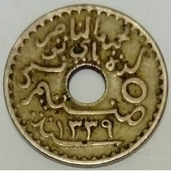 TUNISIA - KM 242 - 5 CENTIMES 1920 (AH1338) - Muhammad al-Nasir (protectorat français)