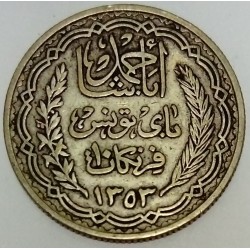 TUNISIA - KM 262 - 10 FRANCS 1934 - AHMAD PASHA (protectorat français)