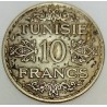 TUNISIA - KM 262 - 10 FRANCS 1934 - AHMAD PASHA (protectorat français)