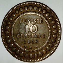 TUNISIE - KM 236 - 10 CENTIMES 1916 A