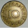 GERMANY - SARRE - 10 FRANKEN 1954