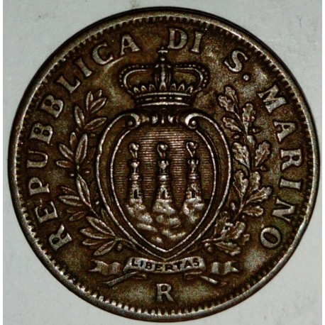 SAN MARINO - KM 13 - 10 CENTESIMI 1936 R