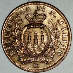 SAN MARINO - SAN MARINO - KM 13 - 10 CENTESIMI 1935 R