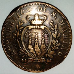 SAN MARINO - KM 2 - 10 CENTESIMI 1894 R