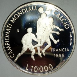 SAN MARINO - KM 376 - 10,000 LIRE 1998 - FOOTBALL WORLD CUP FRANCE 1998